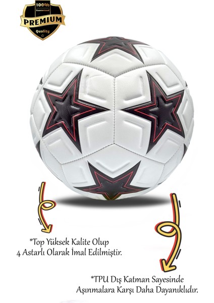 Ala Store Futbol Topu 3lü Set Profesyonel Halı Saha Topu Dikişli Top Kaliteli Futbol Topu