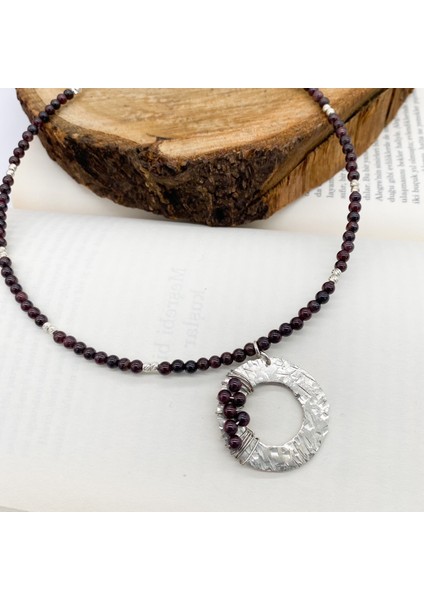 Izjewel 925 Ayar Gümüş Ceyt Taşlı Kolye fiyatları