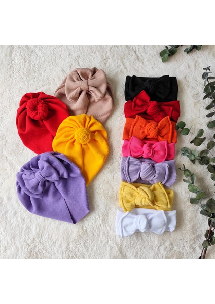 Kız Bebek Bandana Bone Set 1
