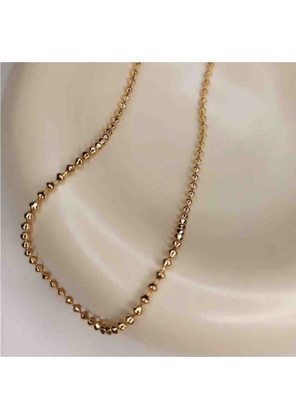 Gold Rose Top Detaylı Kolye