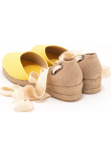 Elişi Hasır Jüt Bileğe Bağlı Ipli Günlük Kadın Espadril Handmade
