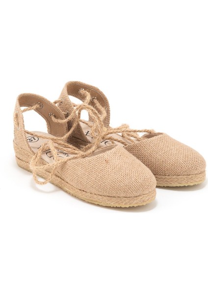 Elişi Hasır Jüt Bileğe Bağlı Ipli Günlük Kadın Espadril Handmade