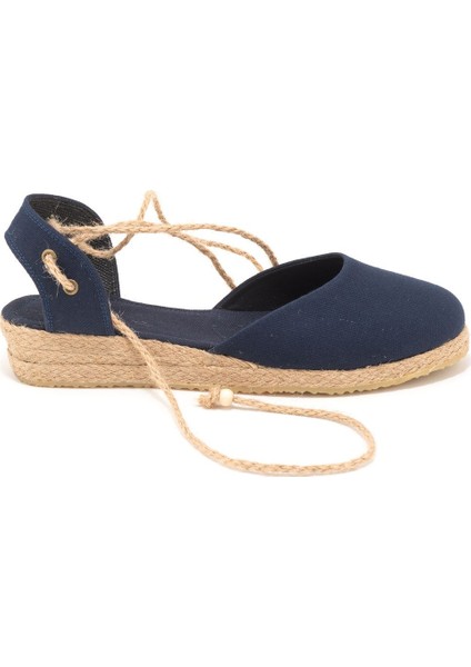 Elişi Hasır Jüt Bileğe Bağlı Ipli Günlük Kadın Espadril Handmade