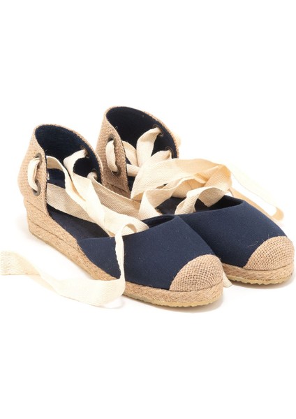 Elişi Hasır Jüt Bileğe Bağlı Ipli Günlük Kadın Espadril Handmade