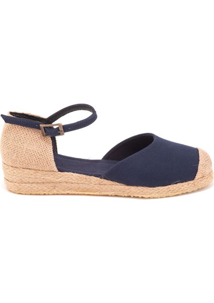 Elişi Hasır Jüt Bantlı Günlük Kadın Espadril Handmade