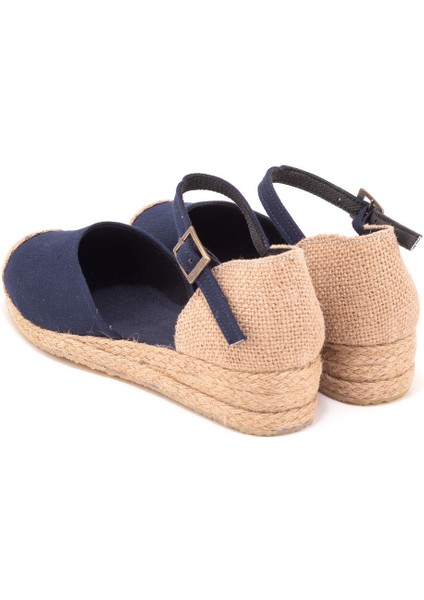 Elişi Hasır Jüt Bantlı Günlük Kadın Espadril Handmade
