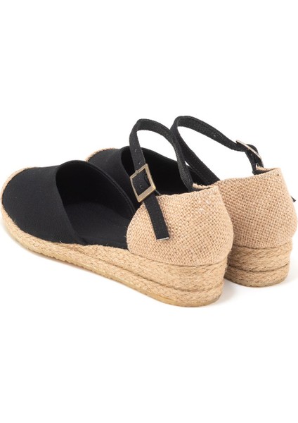 Elişi Hasır Jüt Bantlı Günlük Kadın Espadril Handmade