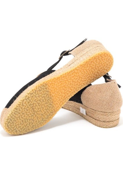 Elişi Hasır Jüt Bantlı Günlük Kadın Espadril Handmade