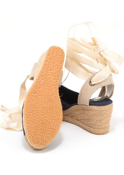Elişi Ipli Espadril Dolgu Topuk Keten Espadril Handmade fırsatları