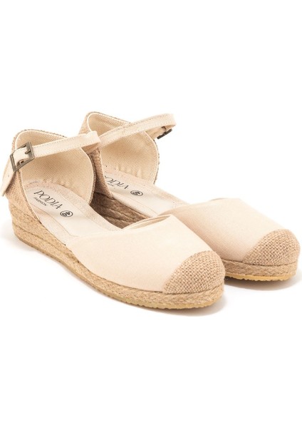 Elişi Hasır Jüt Bantlı Günlük Kadın Espadril Handmade