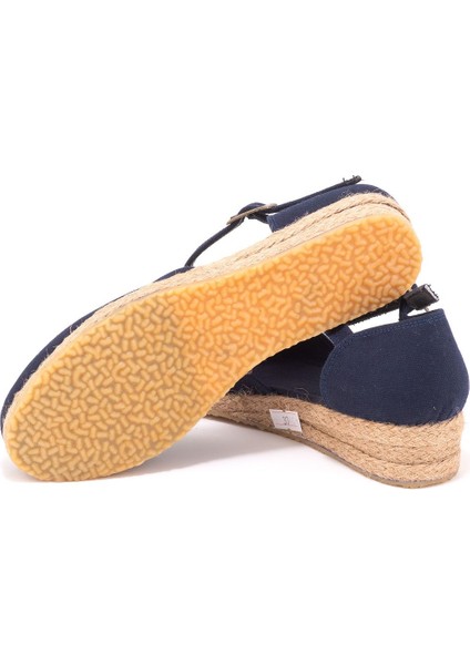 Elişi Hasır 3cm Topuklu Bantlı Günlük Kadın Espadril Handmade