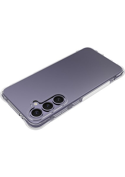 Wanlonfeng Wl Serisi Samsung Galaxy S24 Fe Kılıf 2.0mm Şeffaf Tpu Kapak ile Temperli Cam Filmi (Büyük Lens Deliği) (Yurt Dışından)