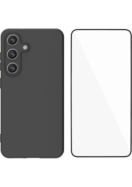 Wanlonfeng Ms Serisi Samsung Galaxy S25 Tpu Kılıf Temperli Camlı Mat Arka Kapak (Yurt Dışından)