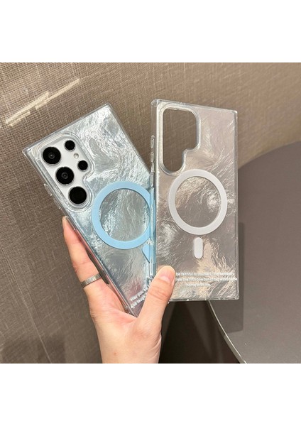 Samsung Galaxy S24 Ultra Manyetik Kılıf Degrade Renk Tonu Tpu+Pc Telefon Kılıfı Boncuklu Askı-Beyaz (Yurt Dışından) fiyatları