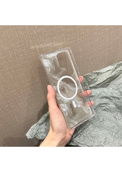 Samsung Galaxy S24 Ultra Manyetik Kılıf Degrade Renk Tonu Tpu+Pc Telefon Kılıfı Boncuklu Askı-Beyaz (Yurt Dışından) modelleri