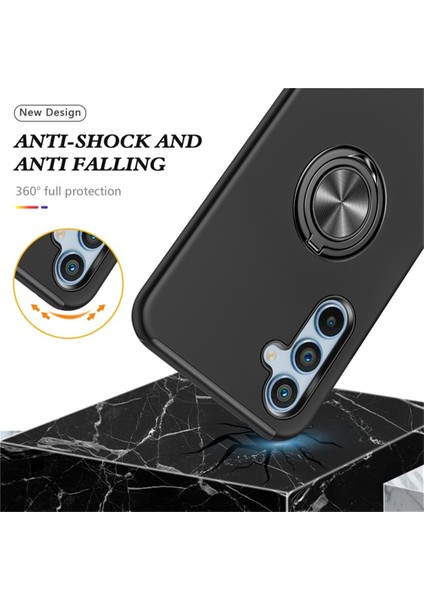 Samsung Galaxy S25 Kılıf Pc+Tpu Telefon Kılıfı Dönebilen Halkalı Tutucu-Gümüş (Yurt Dışından) fırsatları