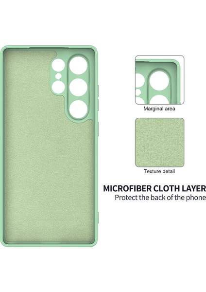 Samsung Galaxy S25 Ultra Kılıf Sıvı Silikon Çizilmez Telefon Kılıfı El Askılı-Yeşil (Yurt Dışından) indirimleri