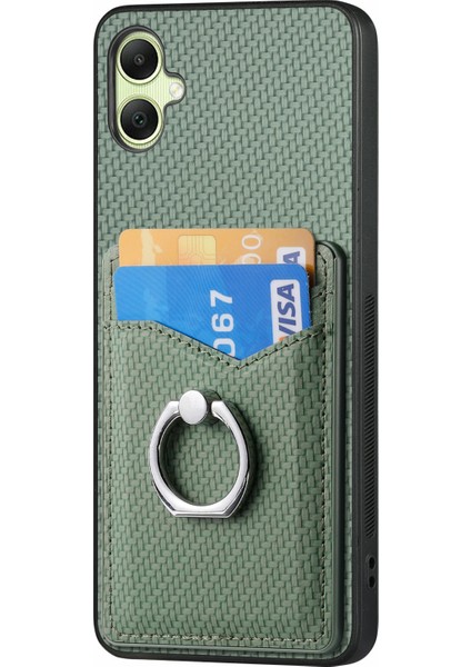 Samsung Galaxy A06 Kılıf Kart Yuvaları Halka Tutucu Kickstand Telefon Kapağı-Yeşil (Yurt Dışından) fiyatları