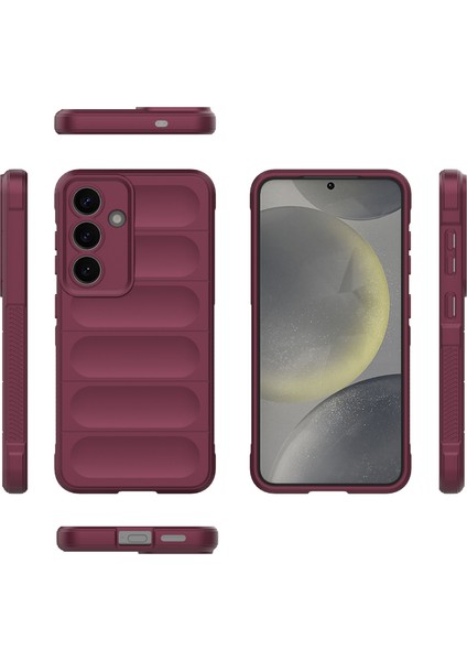 Samsung Galaxy S25+ Kılıf Anti-Drop Yumuşak Tpu Sağlam Telefon Arka Kapak-Şarap Kırmızı (Yurt Dışından) indirimleri