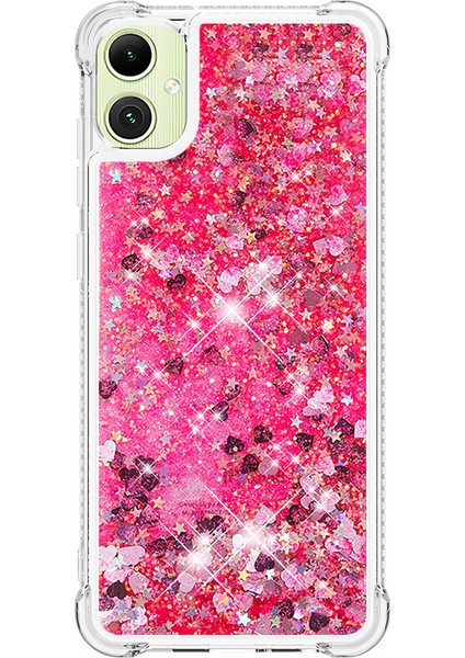 Samsung Galaxy A06 Kılıf Quicksand Anti-Drop Tpu Telefon Kapağı-Pembe/kalpler (Yurt Dışından) modelleri