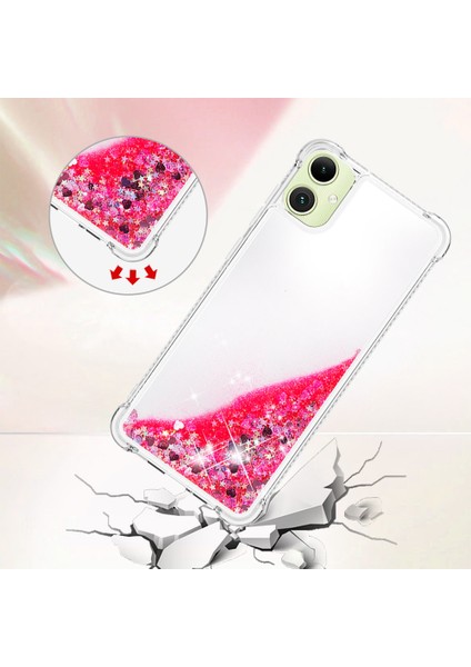 Samsung Galaxy A06 Kılıf Quicksand Anti-Drop Tpu Telefon Kapağı-Pembe/kalpler (Yurt Dışından) fırsatları