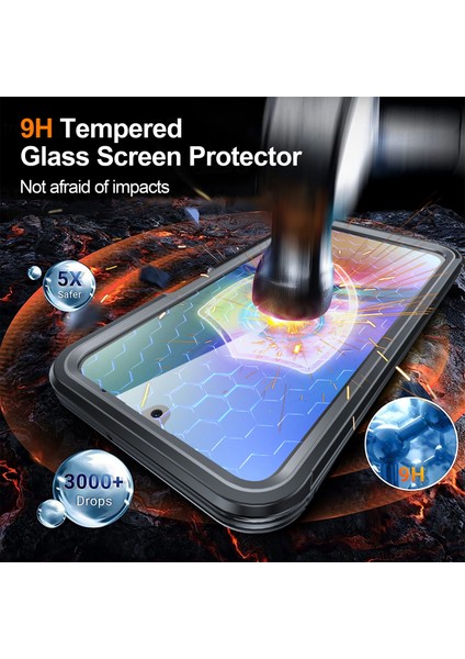 Samsung Galaxy A16 4g/5g Manyetik Kılıf Pc+Tpu Telefon Kılıfı, Temperli Cam Ekranlı Film-Siyah (Yurt Dışından) fiyatları