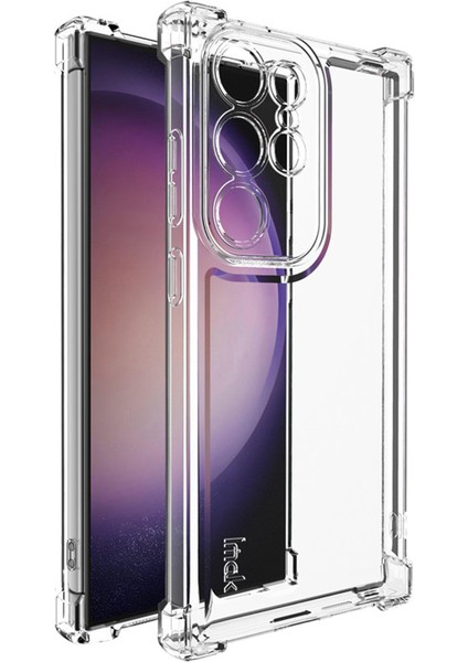 Samsung Galaxy S24 Ultra Için Imak Ux-4 Serisi Kılıf Düz Çerçeve Dört Köşe Darbeye Dayanıklı Şeffaf Tpu Kapak (Yurt Dışından)