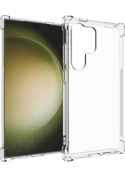 Wanlonfeng Wl Serisi Samsung Galaxy S24 Ultra Kılıf 2.0mm Temperli Cam Filmli Şeffaf Tpu Kapak (Büyük Lens Deliği) (Yurt Dışından) fiyatları