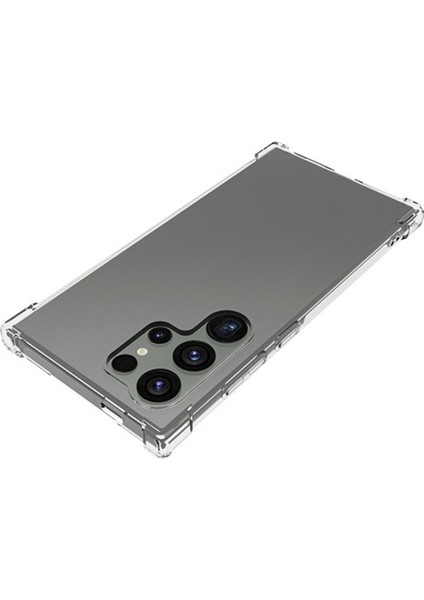 Wanlonfeng Wl Serisi Samsung Galaxy S24 Ultra Kılıf 2.0mm Temperli Cam Filmli Şeffaf Tpu Kapak (Büyük Lens Deliği) (Yurt Dışından) fırsatları