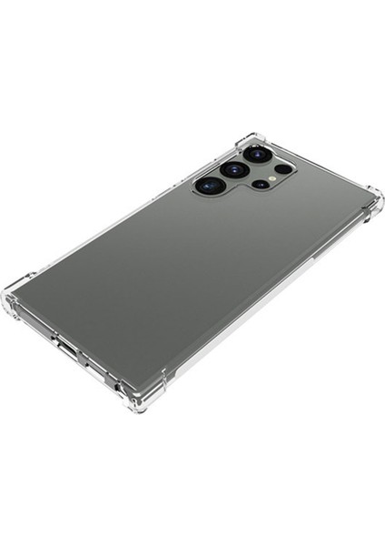 Wanlonfeng Wl Serisi Samsung Galaxy S24 Ultra Kılıf 2.0mm Temperli Cam Filmli Şeffaf Tpu Kapak (Büyük Lens Deliği) (Yurt Dışından) indirimleri