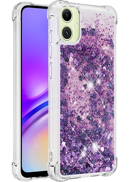Samsung Galaxy A06 Kılıf Quicksand Anti-Drop Tpu Telefon Kılıfı-Koyu Mor/kalpler (Yurt Dışından) fiyatları