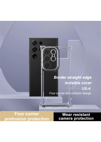 Samsung Galaxy S24 Ultra Için Imak Ux-4 Serisi Kılıf Düz Çerçeve Dört Köşe Darbeye Dayanıklı Şeffaf Tpu Kapak (Yurt Dışından) fiyatları