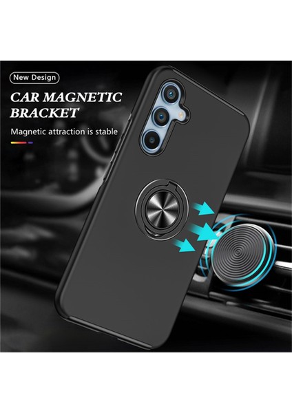 Samsung Galaxy S25 Kılıf Pc+Tpu Dönebilen Halkalı Tutuculu Telefon Kılıfı-Mavi (Yurt Dışından) modelleri