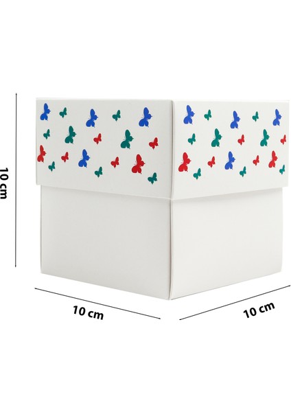 Özel Tasarım 8 Mart Kadınlar Günü Hediye Kutusu –10 x 10 x 10 cm 1 Adet Model:2