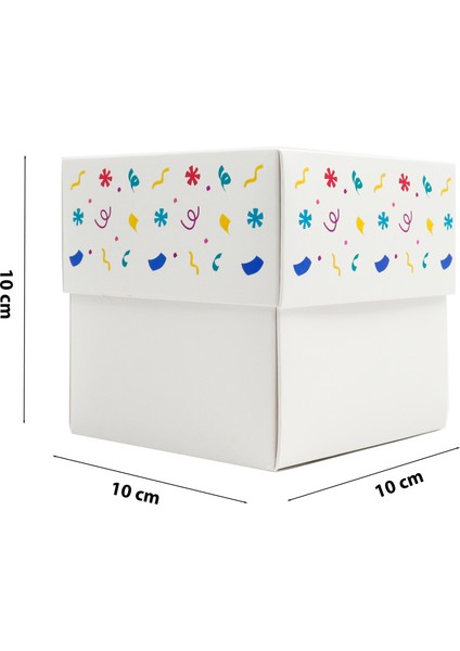 Özel Tasarım Doğum Günü Hediye Kutusu –10 x 10 x 10 cm 1 Adet Model:3