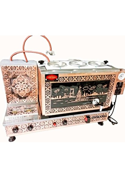 kızkulesi 3 Demlikli Bakır Çay Kazanı Ce Belgeli 35 Lt Kapasiteli (Lpg&elk) fiyatları