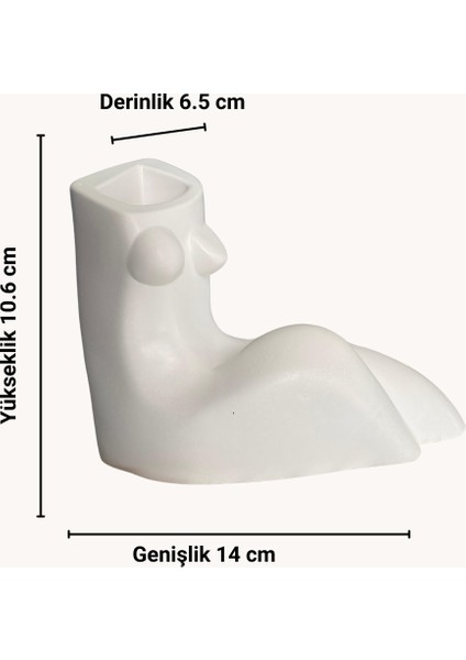Silikon Kalıp 3 Boyutlu Oturan Insan Vücut Figür Vazo Taş Tozu Epoksi Reçine Ithal modelleri