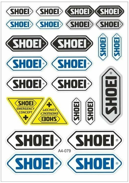 Gogo 079 A4 Shoei Tek Paket Çoklu Sticker