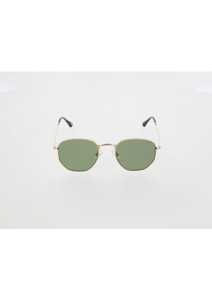 OS2484 12 51 Unisex Güneş Gözlüğü Gold Metal Çerçeve Yeşil Cam fiyatları