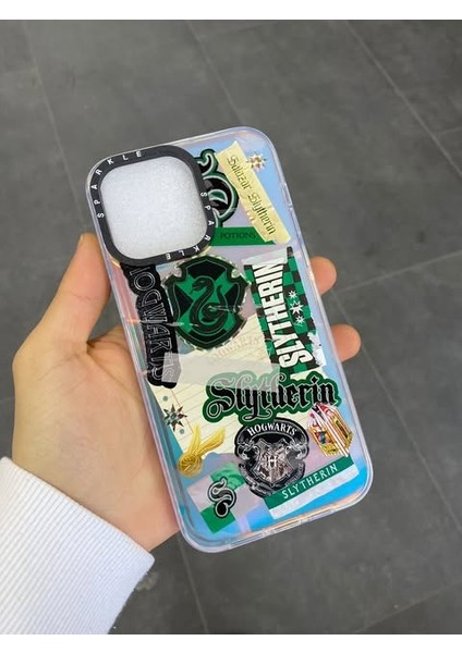 Iphone 11 Sparkle Harry Poter Slytherin Figürlü Telefon Kılıfı