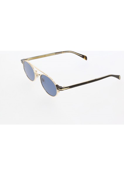 OS3346 02 51 Unisex Güneş Gözlüğü Gold Çerçeve Mavi Metal Gözlük Kemik Sap fiyatları