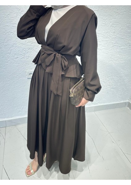 Moda Ala Belden Bağlamalı Ceketli Takım fiyatları