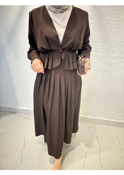 Moda Ala Belden Bağlamalı Ceketli Takım indirimleri