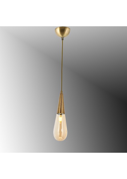 TT023-1-FULLESK Tt Aydınlatma Damla Modeli Full Eskitme Tekli Avize