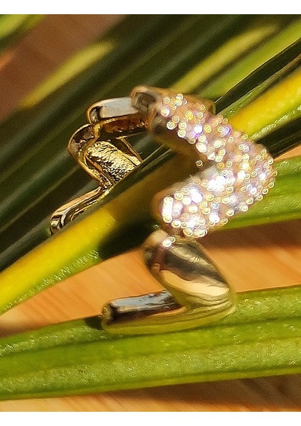 Lüks Çelik Gold Renk Kıkırdak Küpe fiyatları