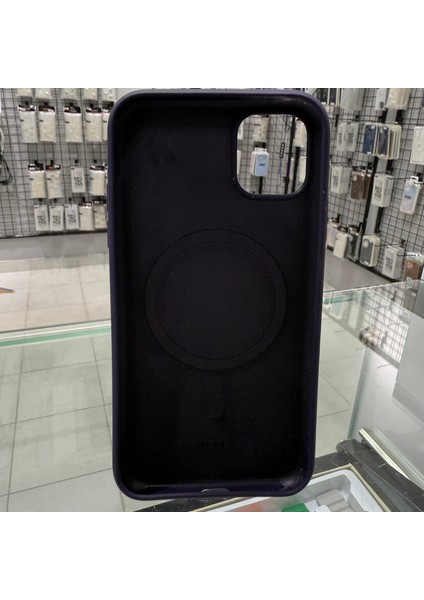 iPhone 11 Magsafe Yumuşak Silikon Kılıf Lansman İçi Kadife Dokulu Kablosuz Şarj Destekli Derin Mor fiyatları