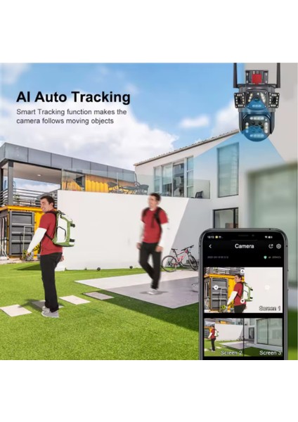 3017 Wifi 6mp Dual Lens Ip Güvenlik Kamerası 128 Gb| Hareketli Kablosuz, Gece Görüşü, Kişi Takibi, Türkçe Sesli Görüşme Dış İç Kamera indirimleri