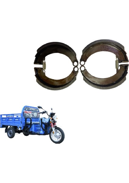 3 Tekerli Kasalı Model Arka Balata Takımı 2li ( 160MM )Tüm Markalar Için