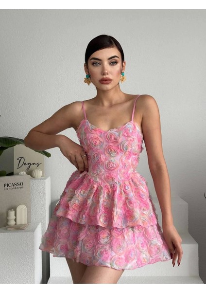 Flora Ip Askılı Elbise
