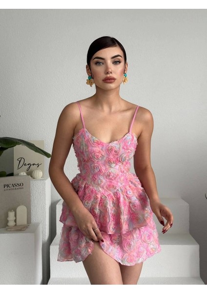 Flora Ip Askılı Elbise
